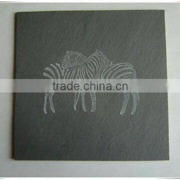 slate coaster, slate cup mat, slate mat