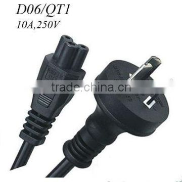 SAA approval ac power cord cable with iec C5