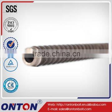 R38L Steel hollow threaded rod self-drilling rock bolt