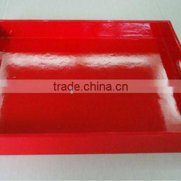 Bamboo red tray sale