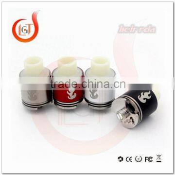 Authentic rda wholesale New in stock!!! Peek Insulated Chuff top rda vape HEIR RDA clone mod atomizer Fit 18650 mech mod