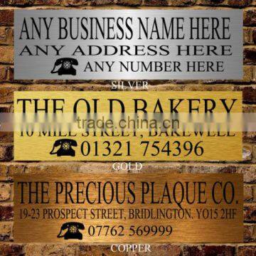 Personalised Small Decorative Metal Plates for Door,bag/street Sign Plate photo-6