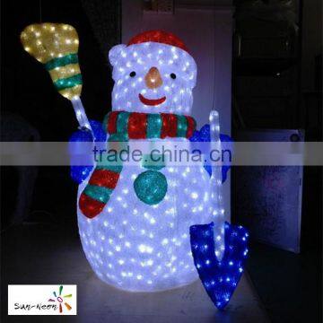 Cutely holiday time christmas snowman ornaments outdoor animated christmas snowman