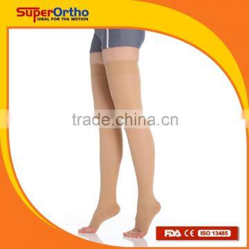 A6-008 Ultra Comfort Thigh High open medical compression stocking