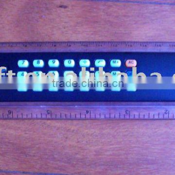 promotion gift solar rubber ruler calculator