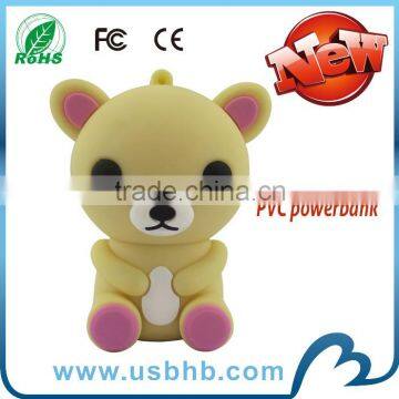 Wholesale lovely bear shape power bank 2200Mah quick charger