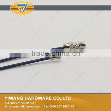 High Quality Deep Blue Stainless Steel Wire Keychain photo-3