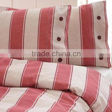 Fashion Bedding / Linen Stripe Collection/ Raspberry