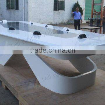 Pure white color luxury white circle meeting table modern design,conference tables