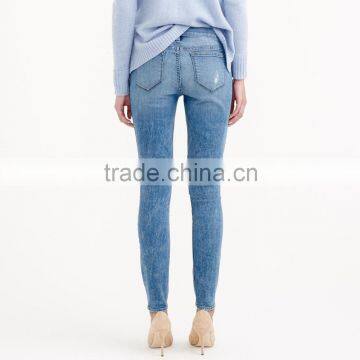 Ladies Sexy Super Skinny Patchwork Jeans photo-4