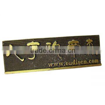 High quality metal stamping name plate