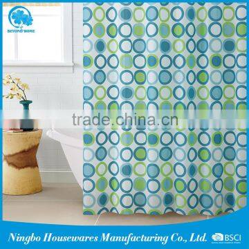 Green Circle PEVA shower curtain