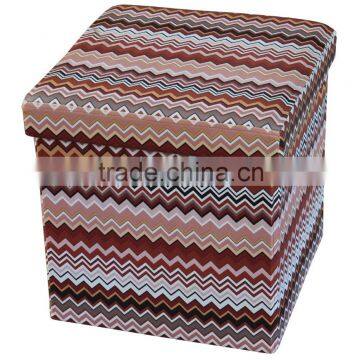 Home furniture !Printing PVC folding storage ottoman