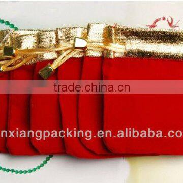 Fashionable Custom Cheap Wedding Velvet Pouch Bag