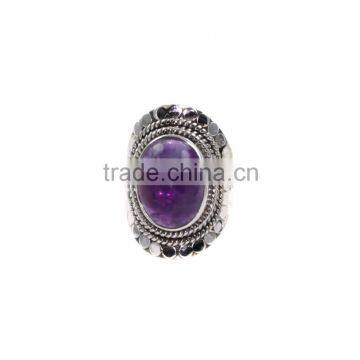 Amethyst Stone and Oval 925 Sterling Silver Loose Gemstone Ring photo-2