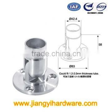 fine casting stainless steel adjustable angle handrail base for balustrade handrail