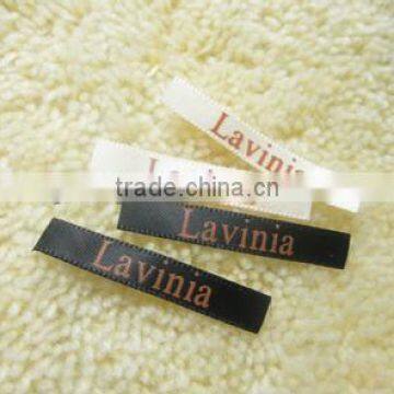 Fashion printed garment satin neck label