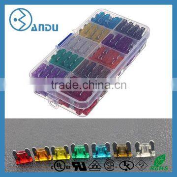 Best Price! Free Shipping,80pcs/bag Medium Size Flat Blade Zinc Car Fuse Set 3A 5A 10A 15A 20A 25A 30A 40A photo-4