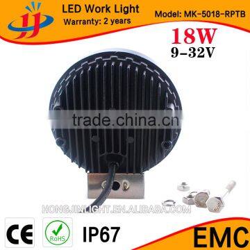 Popular Product Car Accessories With IP67 High Quality 18w Round Led Work Light Supplier's Choice