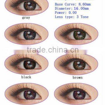 wholesale colored contacts 16mm Eclipse rainbow korean contact lens