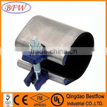 high quality stainless steel hydraulic pipe band repair clamp