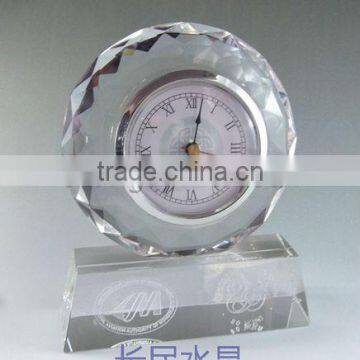 Crystal clock,desktop clock,crystal gift or spuvenirs