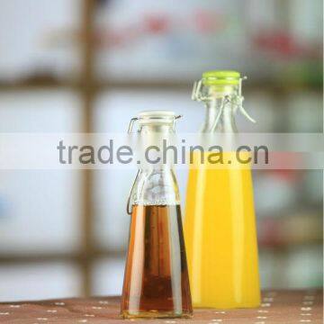 Leak-proff glass milk bottle, glass juice bottle