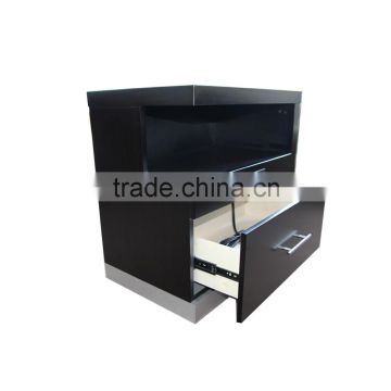 king nightstand with solidwood veneer and HPL top