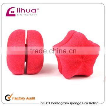 Five-pointed star type air permeable sponge ball curls wholesale (high rebound)
