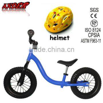 children balance bike/bicycle for child for direct factory price with safe helmet (Accept OEM Service)