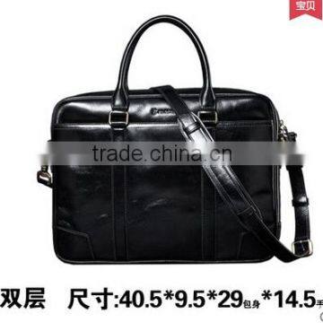 2015 New Style Black Leather Briefcase,office Supply Briefcase ,customised Briefcase photo-2