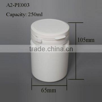 High Quality 250ml PE Plastic Jar With Pull-ring Cap for Cosmetic Use photo-4