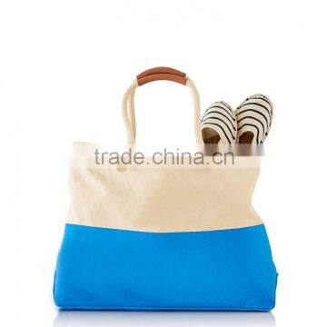 100% cotton canvas beach tote bag