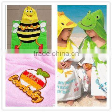 100% polyester baby/infant/boys/girls/children towel ponchos/kids ponchos