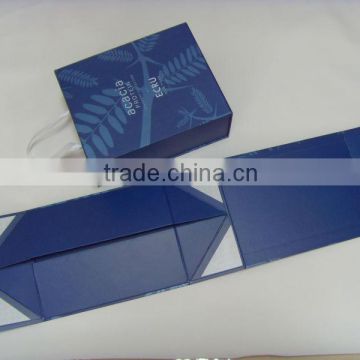 hot sale high quality one pieces of folding paper box with handle