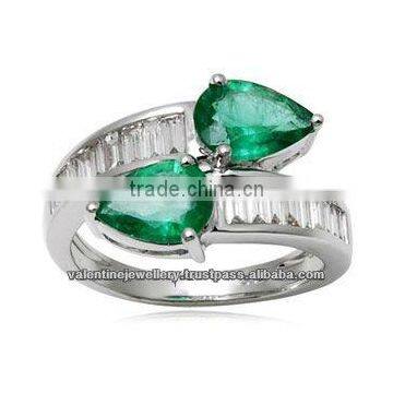 emerald gold ring, emerald diamond ring, emerald ring jewelry