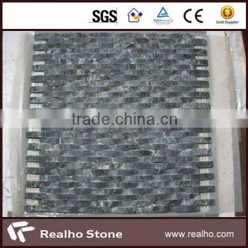 green strip marble mosaic for floor/wall/swimming pool tile