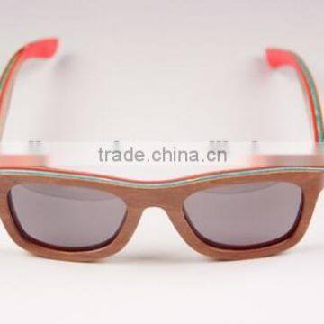 2015 custom wood sunglasses skateboard wood sunglasses bamboo and wood sunglasses