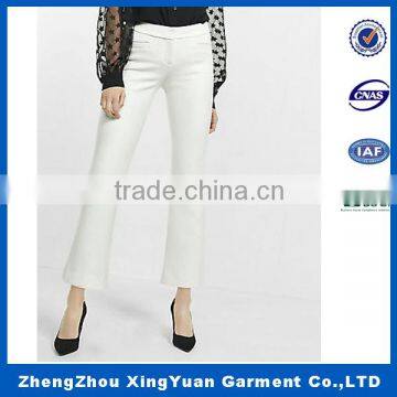 Woman Slim Demin Trousers 2016 Autumn Pencil Long Length Solid Femme Trousers