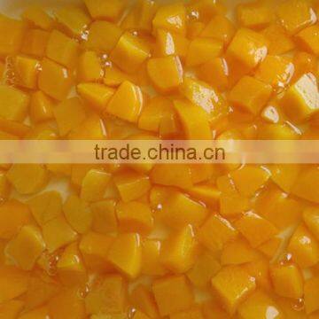 820g canned peach regular dices in light syrup