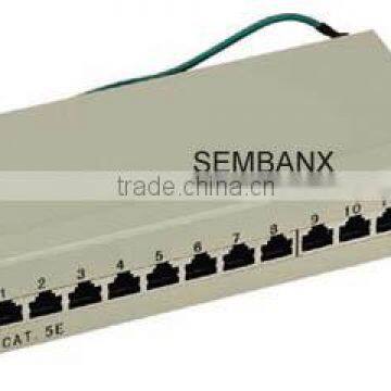 cat5e 8 port patch panel