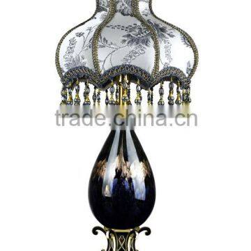 RORO Milan Impression enamel home deco lamp pewter craft decorative glass table lamp