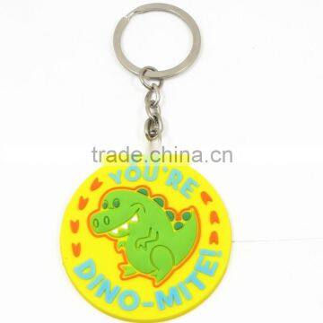 Hot sales custom PVC/ rubber keychain promotional silicone keychain 2d rubber keychain