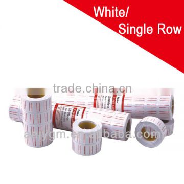 with Two Red Lines White Adhesive Price Label/Tag