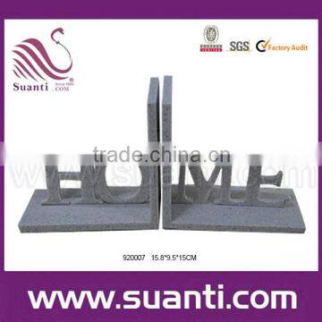 high quality Home polystone custom bookends