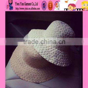 2016 summer hot sale Europe style beach hats ladies charming handmade latest cheap sun visor hat