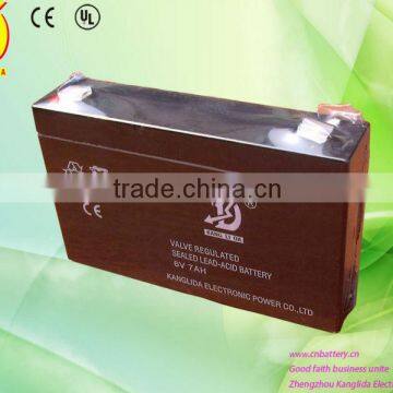 6v 7ah SLA maintennace free gel battery for parking spot lock