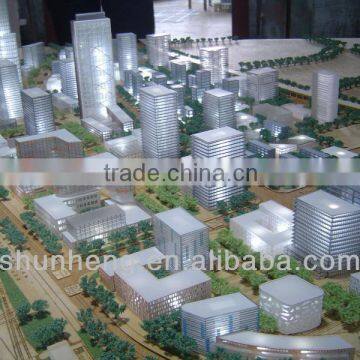 perfect lighting architectural 3D glass building model