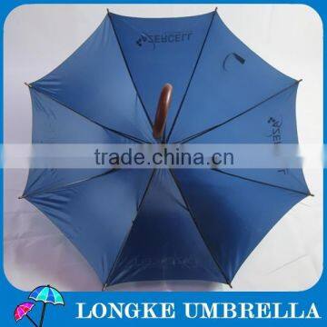 Umbrella Manufacturer Plain Polyester Fabric Wooden Advertising Umbrella photo-3