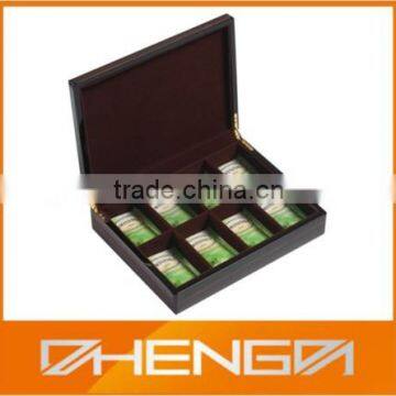 Hot!!! Customized Made-in-China 8 Comparment Personlized Size Logo Tea Gift Box (ZDW13-T023)